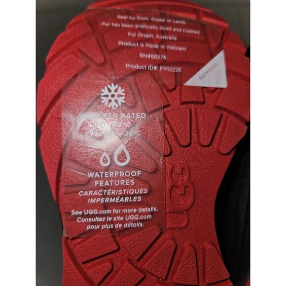 New! UGG Taney Weather Winter Boot Unisex Kids Size US 8 Black $90 - Picture 7 of 12